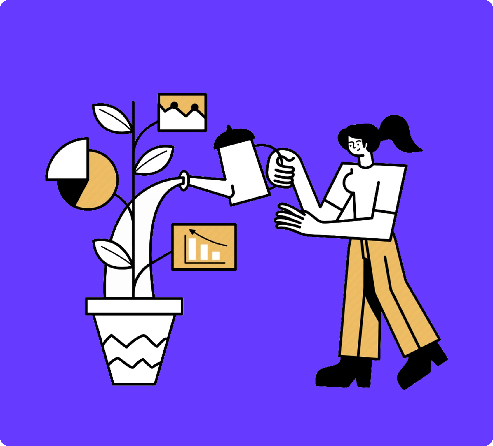 Mentor growing trading knowledge illustration